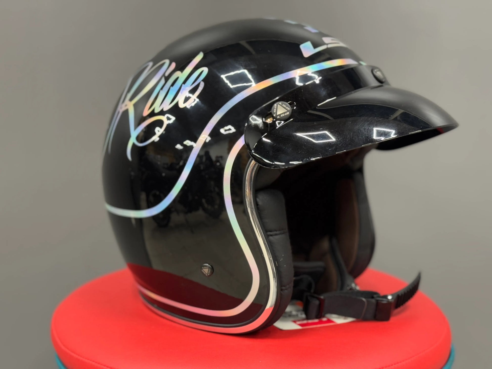 LS2 open-face helmet