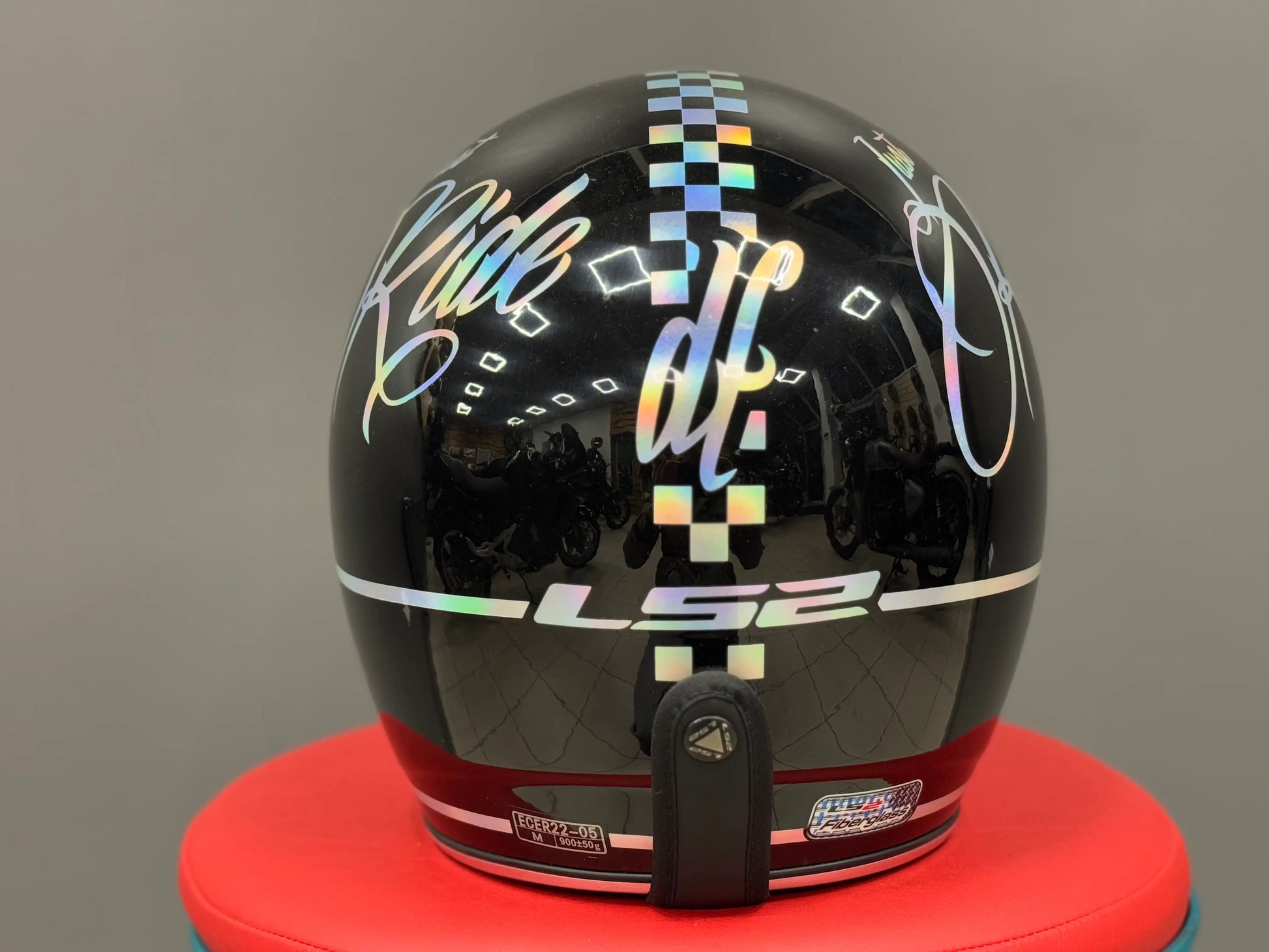 LS2 open-face helmet