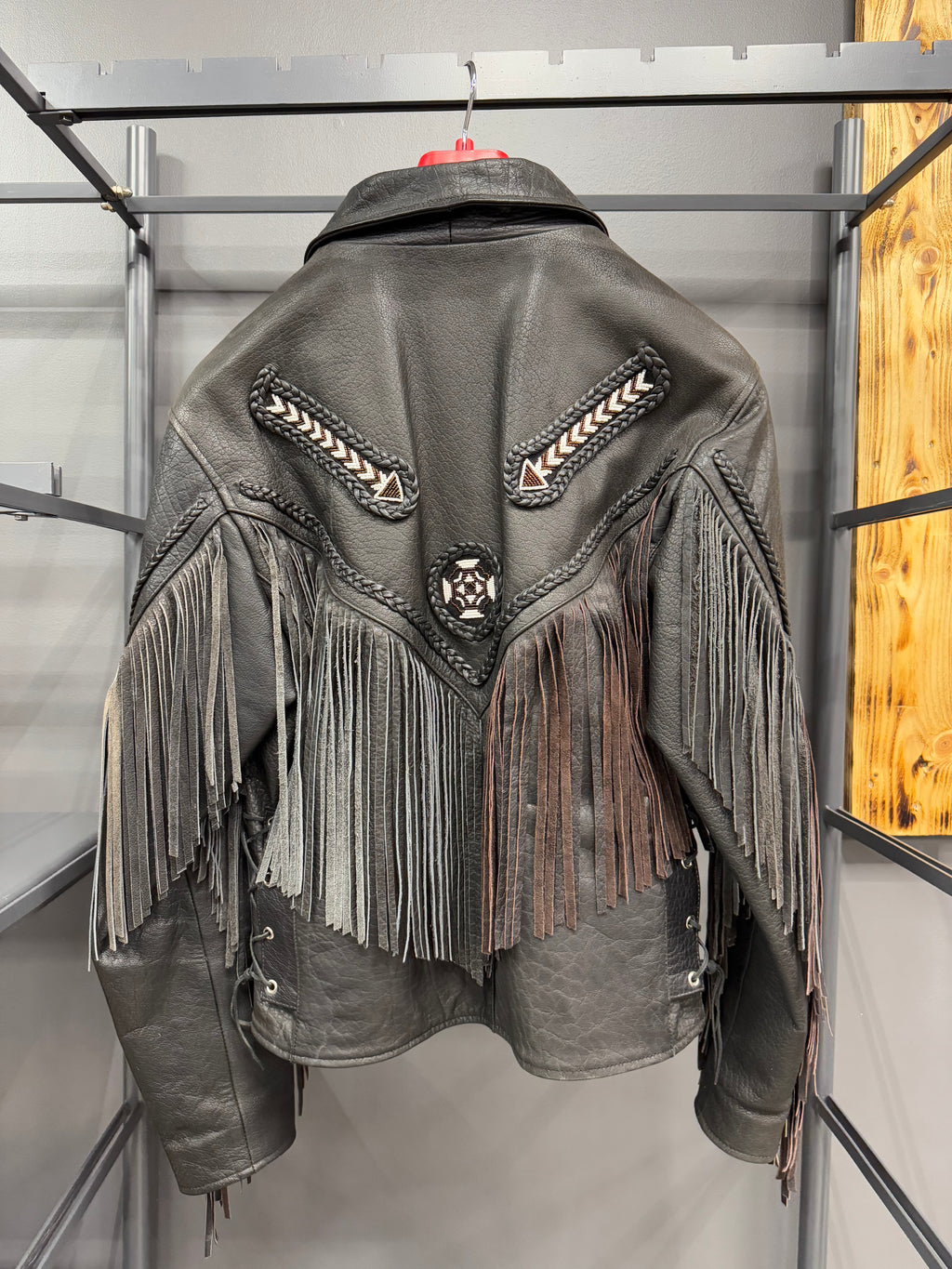 Classic Western Fringe Leather Jacket