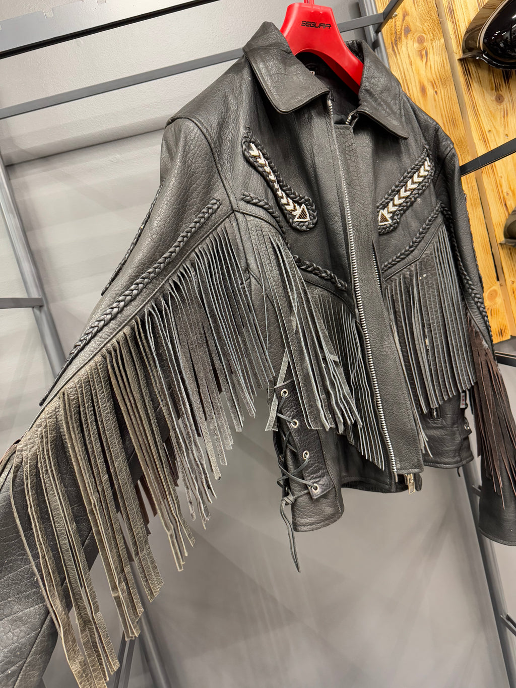 Classic Western Fringe Leather Jacket