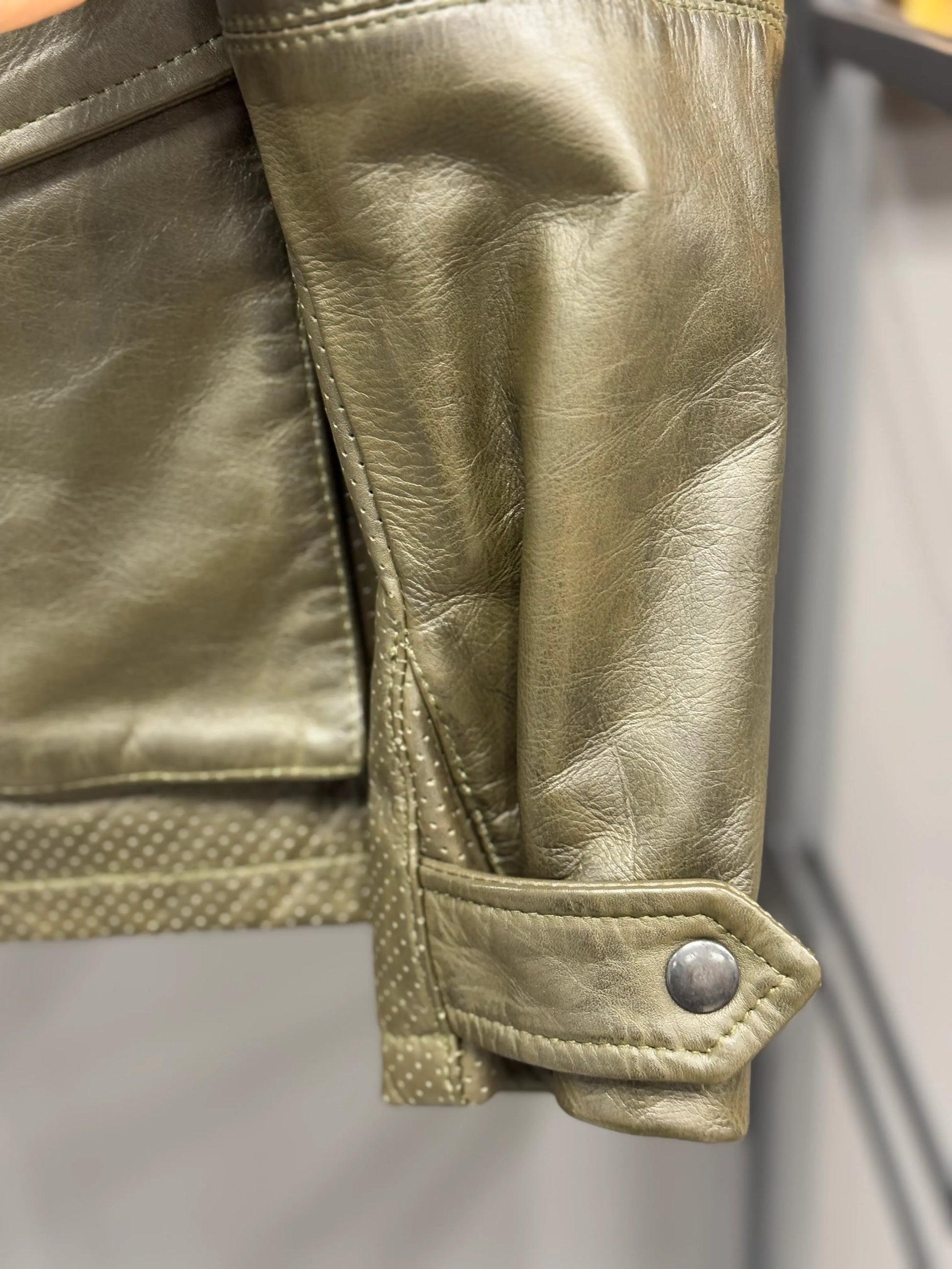 Black-Cafe London leather motorcycle jacket